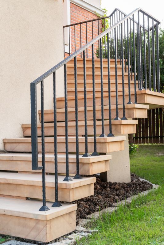 Outdoor Stair Railing Cost — Cost of Outdoor Stair Railing Service